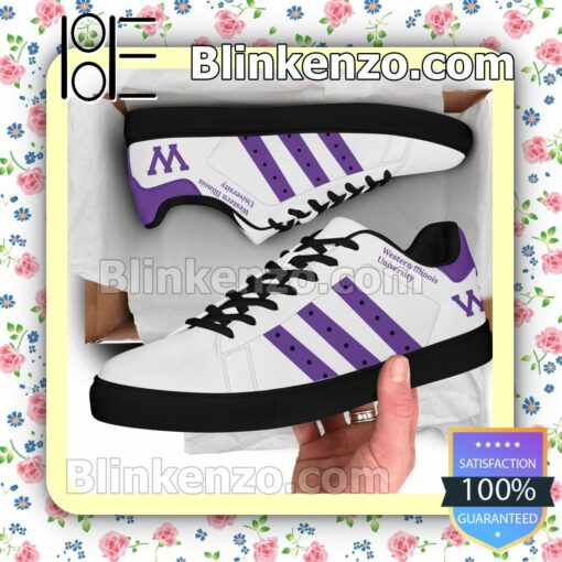 Western Illinois University Logo Adidas Shoes a