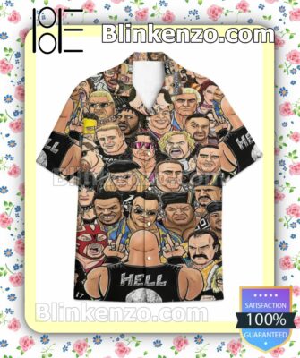 Wwe Hell In A Cell Men Casual Shirt