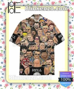Wwe Hell In A Cell Men Casual Shirt a