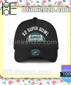 X2 Super Bowl Champions Philadelphia Eagles Adjustable Hat
