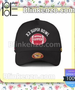 X3 Super Bowl Champions Kansas City Chiefs Adjustable Hat