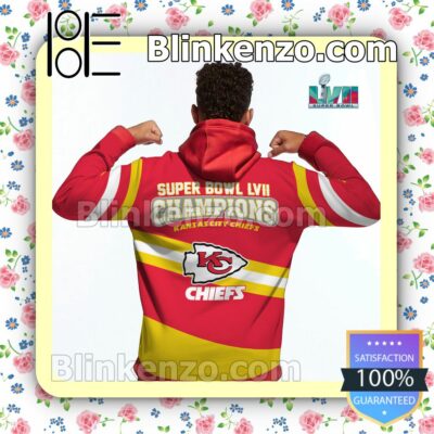 Yellow And Red Kansas City Chiefs Pullover Hoodie Jacket a