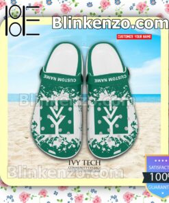 Ivy Tech Community College Logo Crocs Sandals a