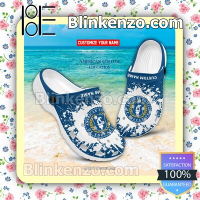 American College of Education Personalized Classic Clogs