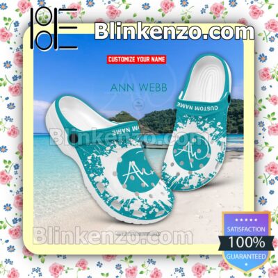 Ann Webb Skin Institute Logo Crocs Sandals