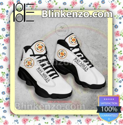 Bay Mills Community College Logo Nike Running Sneakers a
