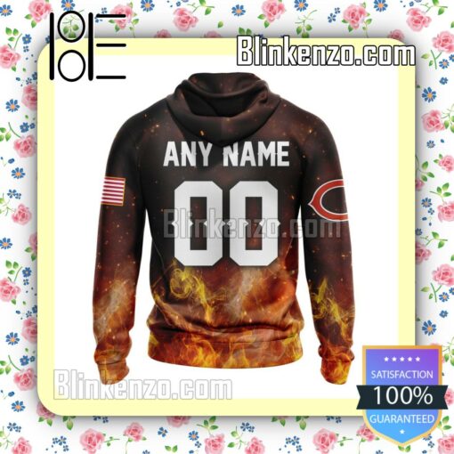 Chicago Bears NFL Firefighters Custom Pullover Hoodie a