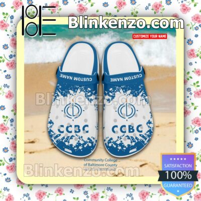 Community College of Baltimore County Logo Crocs Sandals a