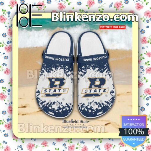 Bluefield State College Logo Crocs Sandals a