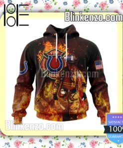 Indianapolis Colts NFL Firefighters Custom Pullover Hoodie