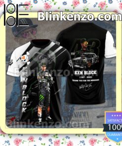 Ken Block 1967-2023 Thank You For The Memories Signature Jacket Polo Shirt