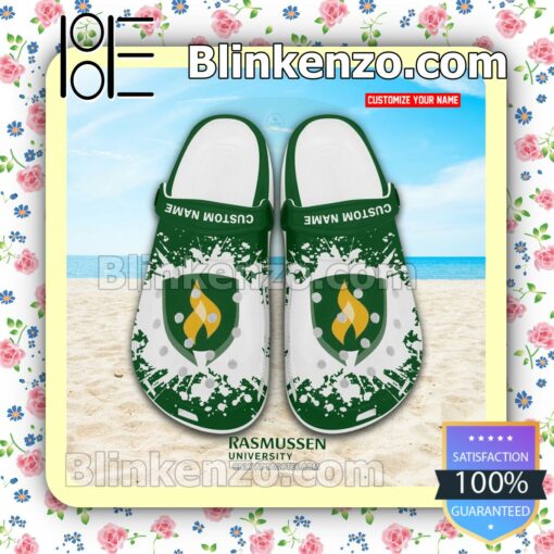 Rasmussen University Logo Crocs Sandals a