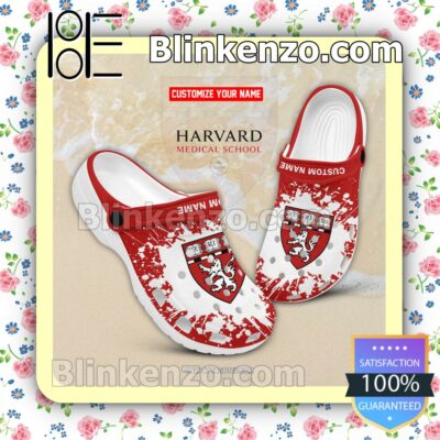 Harvard Medical School Online Logo Crocs Sandals