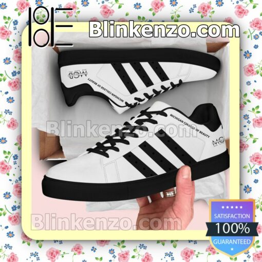 Michigan College of Beauty Logo Low Top Shoes a