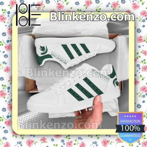 Michigan State University Logo Low Top Shoes