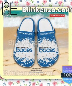 Broome Delaware Tioga BOCES Logo Crocs Sandals a