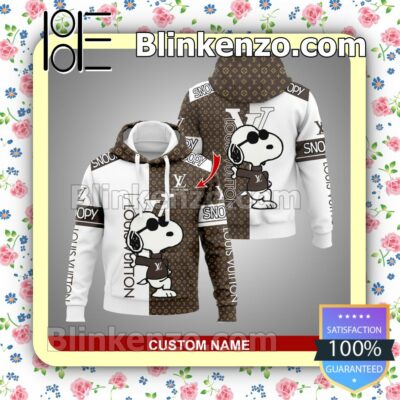 Wonderful Personalized Louis Vuitton Monogram Snoopy Pullover Hoodie, Joggers