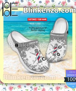 Profile Institute of Barber-Styling Logo Crocs Sandals