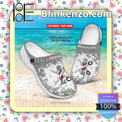 Profile Institute of Barber-Styling Logo Crocs Sandals