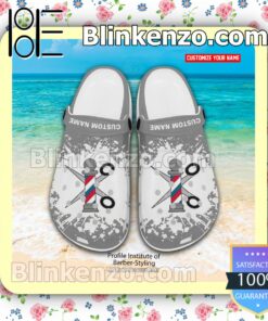 Profile Institute of Barber-Styling Logo Crocs Sandals a