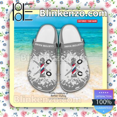 Profile Institute of Barber-Styling Logo Crocs Sandals a