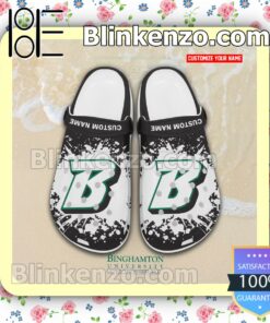 Binghamton University Logo Crocs Sandals a