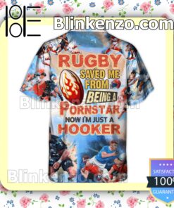 Rugby Saved Me From Being A Pornstar Now I'm Just A Hooker Men Casual Shirt