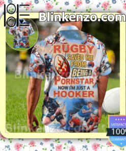 Rugby Saved Me From Being A Pornstar Now I'm Just A Hooker Men Casual Shirt a