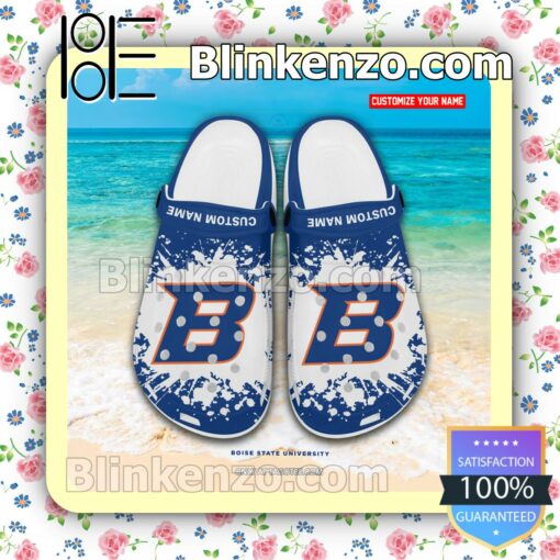 Boise State University Logo Crocs Sandals a