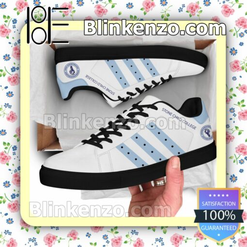 Stone Child College Logo Low Top Shoes a