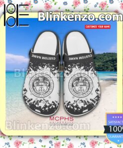 MCPHS University Logo Crocs Sandals a