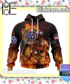 Tennessee Titans NFL Firefighters Custom Pullover Hoodie