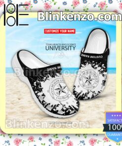 Texas Health and Science University Logo Crocs Sandals