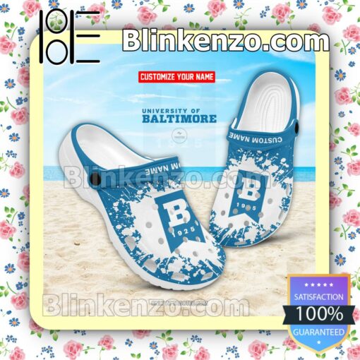 University of Baltimore Logo Crocs Sandals