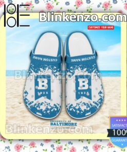 University of Baltimore Logo Crocs Sandals a