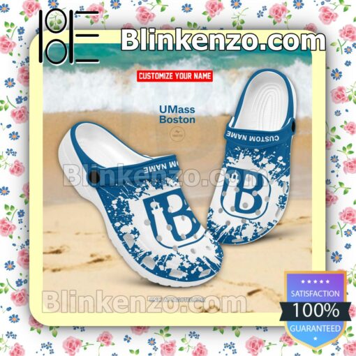 University of Massachusetts-Boston Logo Crocs Sandals