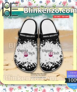Virginia Polytechnic Institute and State University Logo Crocs Sandals a
