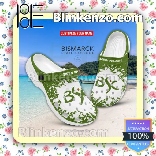Bismarck State College Logo Crocs Sandals