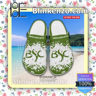 Bismarck State College Logo Crocs Sandals a