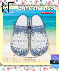 Cannella School of Hair Design Logo Crocs Sandals a