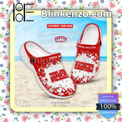 Boston University Logo Crocs Sandals