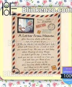 Popular A Letter From Heaven Personalized Fan Quilt