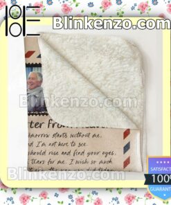 Nice A Letter From Heaven Personalized Fan Quilt