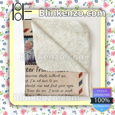 Nice A Letter From Heaven Personalized Fan Quilt