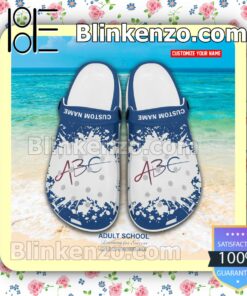 ABC Adult School Personalized Crocs Sandals a