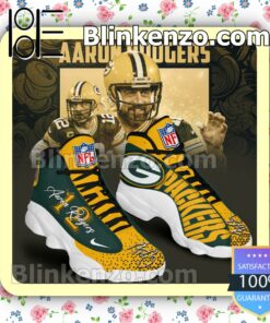 Aaron Rodgers 12 Green Bay Packers Nike Running Sneakers