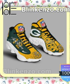 Aaron Rodgers 12 Green Bay Packers Nike Running Sneakers a