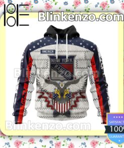 All-star New York Rangers America Eagle NHL Pullover Jacket