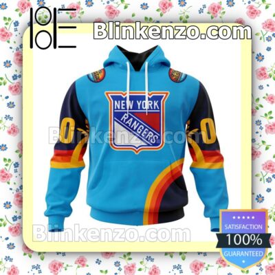 All-star New York Rangers Blue NHL Pullover Jacket