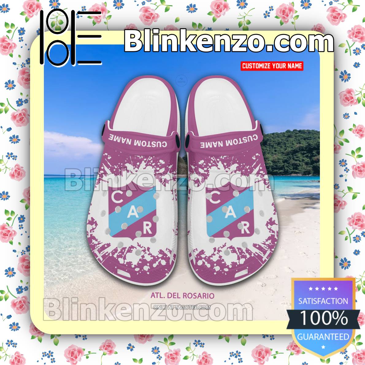 Atl. Del Rosario Crocs Sandals - Blinkenzo